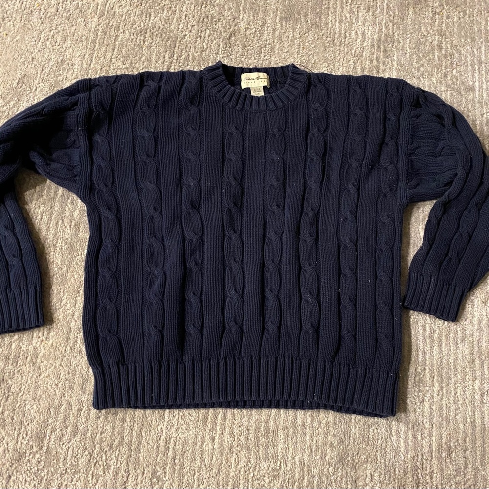 Eddie Bauer cable knit sweater
